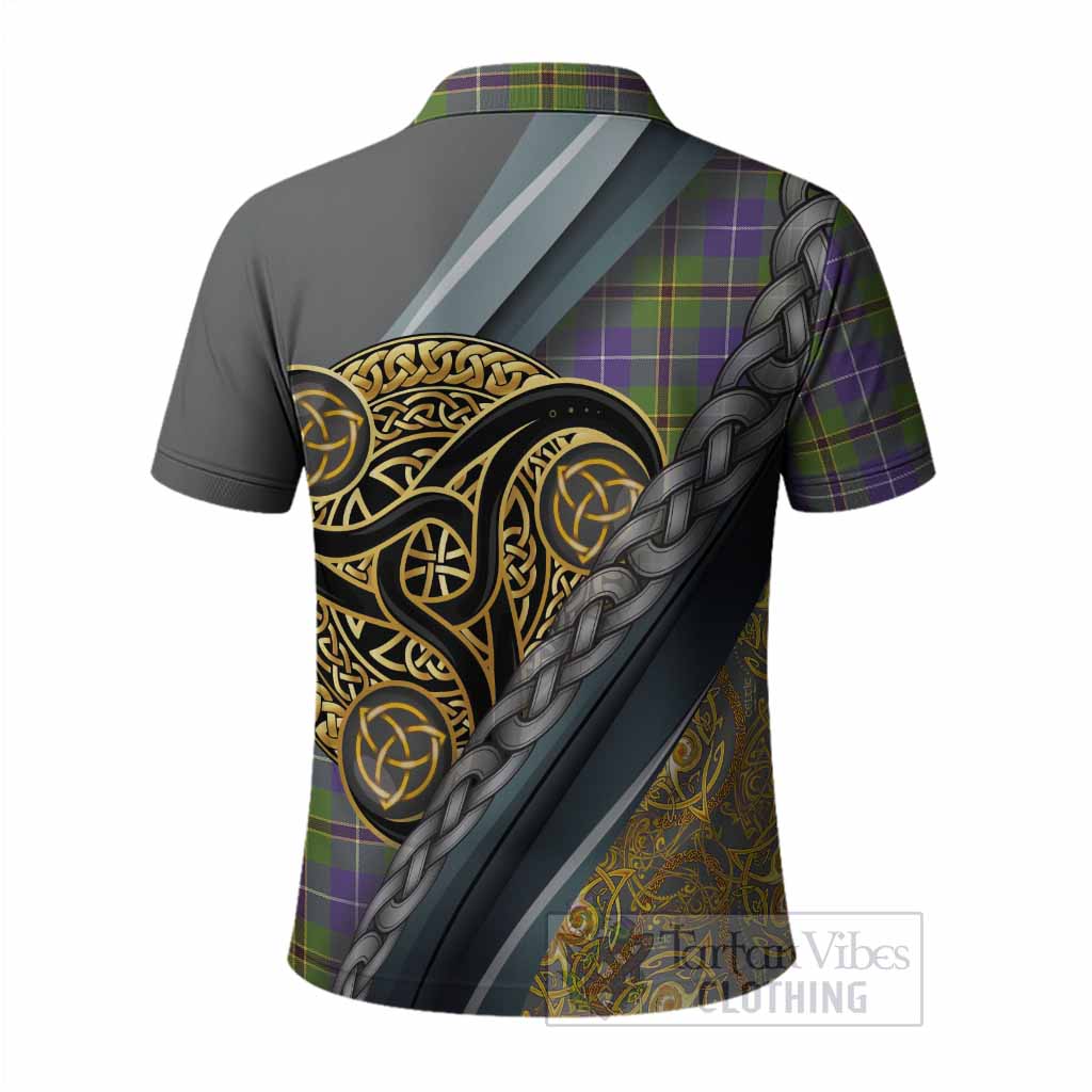 Turnbull Tartan Crest Polo Shirt Scottish Triskele Celtic