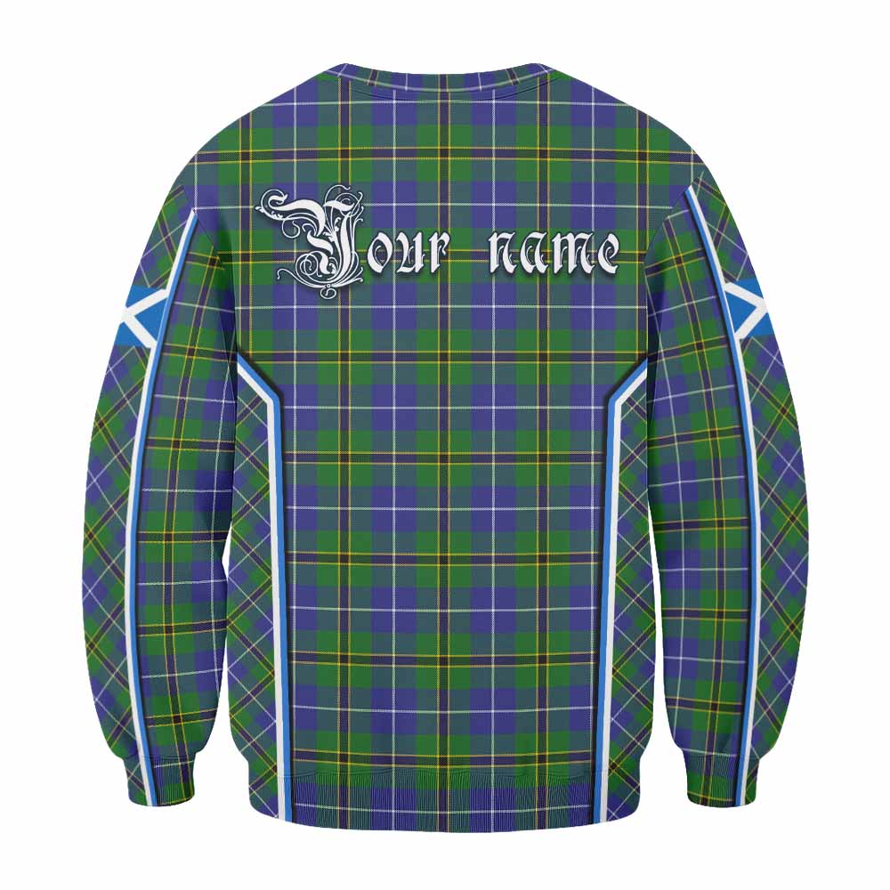 Turnbull Tartan Crest Sweatshirt Scotland Coat of Arm Flag Style - Tartan Vibes Clothing