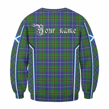Turnbull Tartan Crest Sweatshirt Scotland Coat of Arm Flag Style - Tartan Vibes Clothing