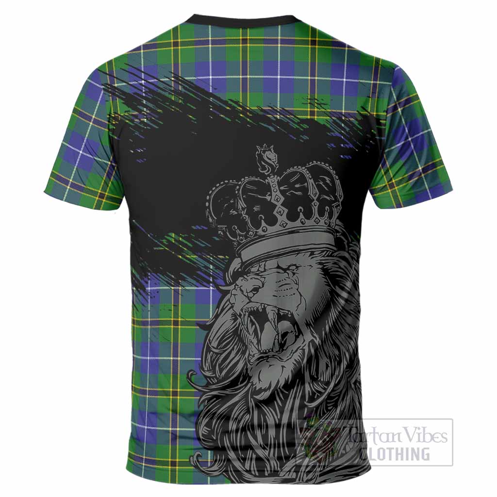 Turnbull Tartan Crest T-Shirt Crowned Lion Heritage Style