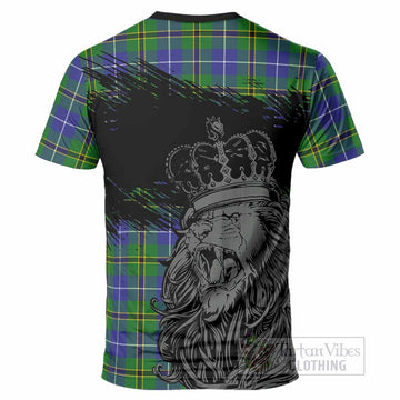 Turnbull Tartan Crest T-Shirt Crowned Lion Heritage Style