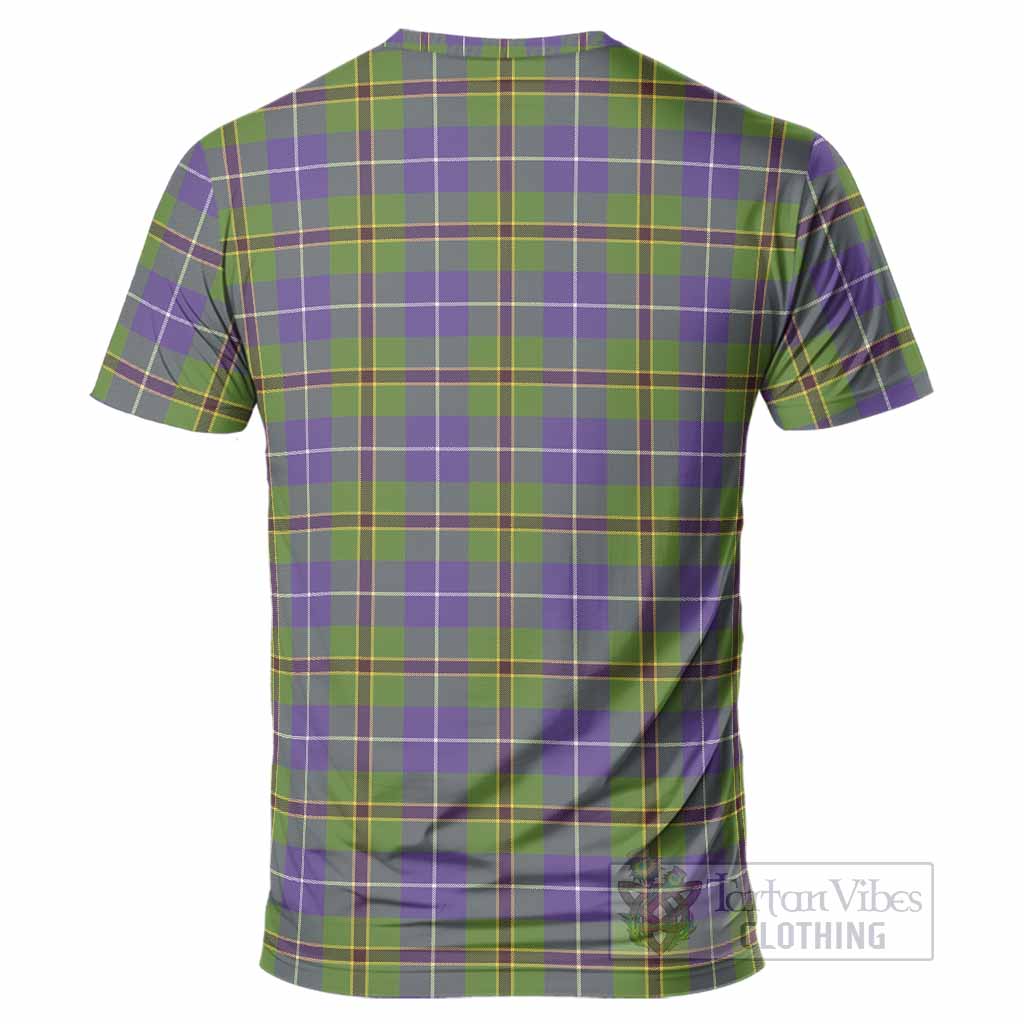 Turnbull Tartan Crest T-Shirt Ferocious Lion Style