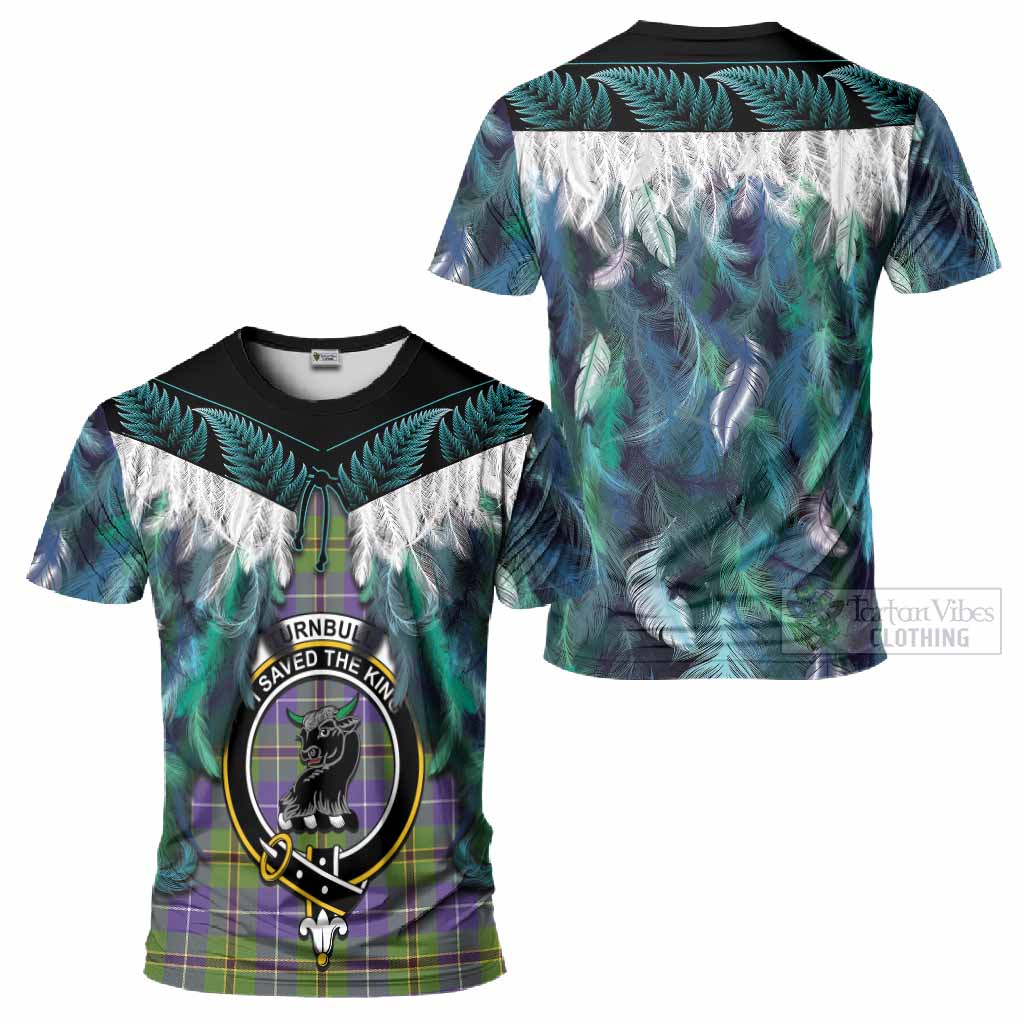 Turnbull Tartan Crest T-Shirt New Zealand Maori Korowai Cloak
