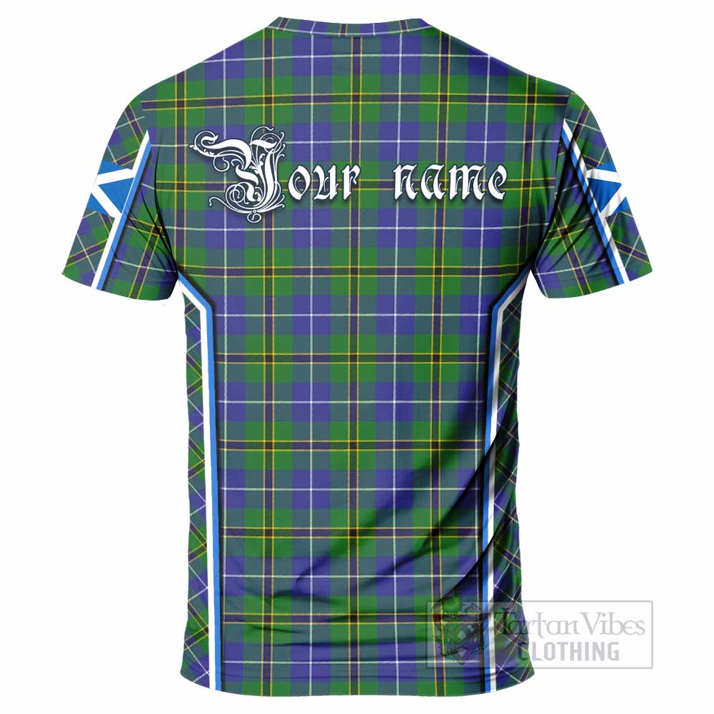 Turnbull Tartan Crest T-shirt Scotland Coat of Arm Flag Style - Tartan Vibes Clothing