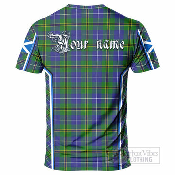 Turnbull Tartan Crest T-shirt Scotland Coat of Arm Flag Style - Tartan Vibes Clothing