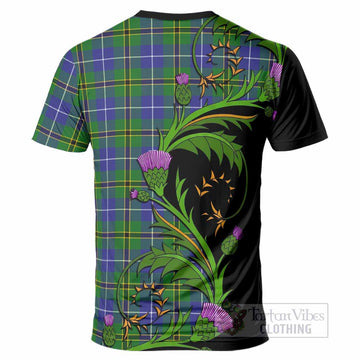 Turnbull Tartan Crest T-Shirt Scottish Thistle Pride Heritage Art
