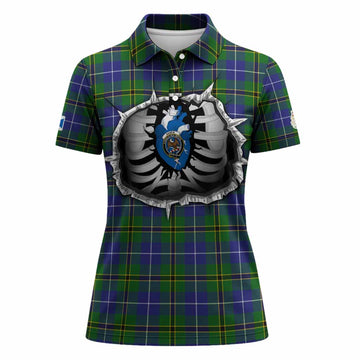 Turnbull Tartan Crest Women Polo Shirt Scotland In My Veins