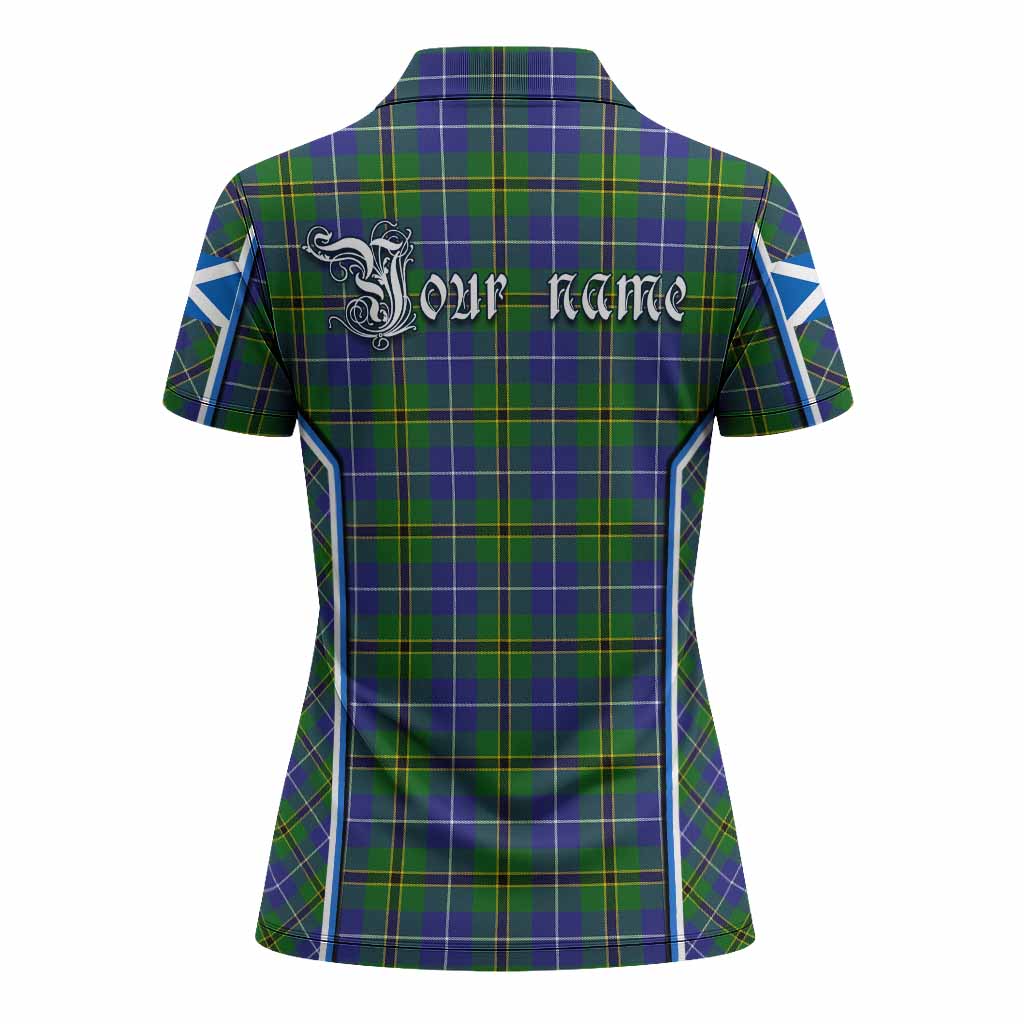Turnbull Tartan Crest Women's Polo Shirt Scotland Coat of Arm Flag Style - Tartan Vibes Clothing