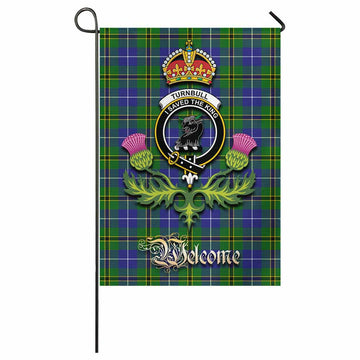 Turnbull Tartan Family Crest Garden Flag Royal Thistle Welcome Style