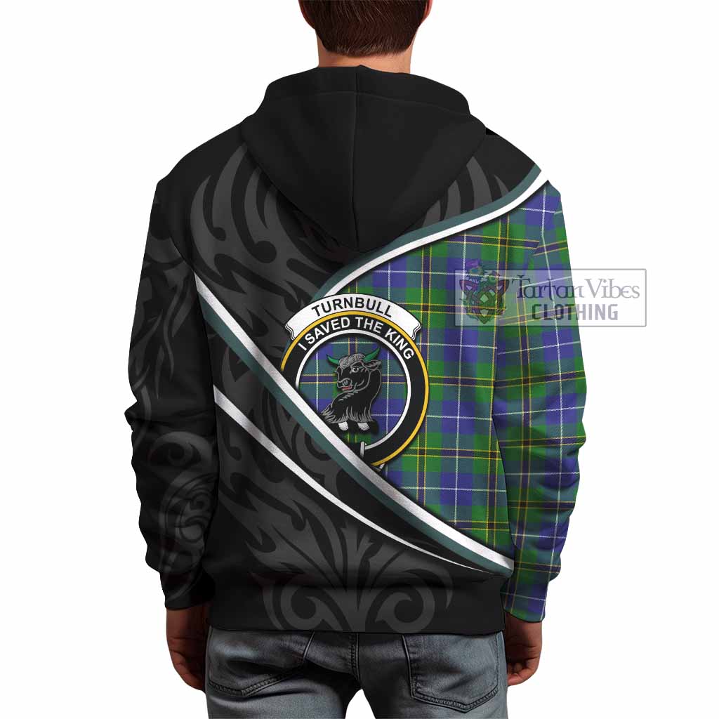 Turnbull Tartan Family Crest Hoodie Celtic Scottish Thistle Floral - Tartan Vibes Clothing