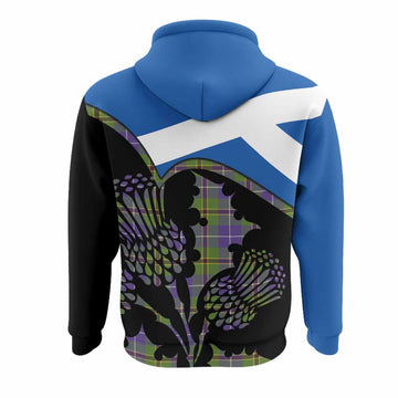 Turnbull Tartan Family Crest Hoodie Scotland Thistle Floral Flag Style