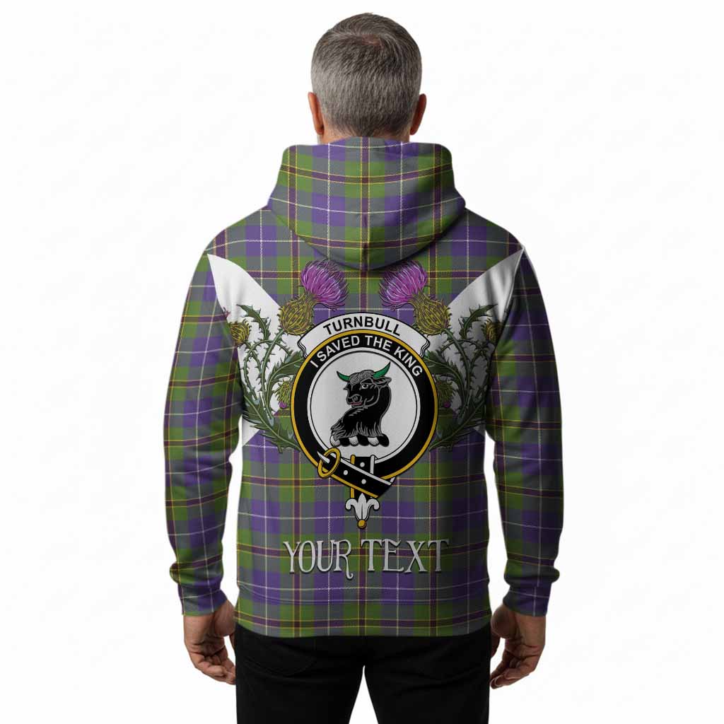 Turnbull Tartan Family Crest Hoodie Scottish Burns Night Thistle Floral