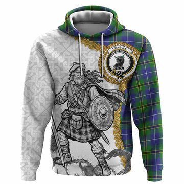 Turnbull Tartan Family Crest Hoodie Scottish Highland Warrior Celtic Knot Thistle