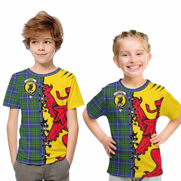 Turnbull Tartan Family Crest Kid T-shirt Lion Rampant Honor - Tartan Vibes Clothing
