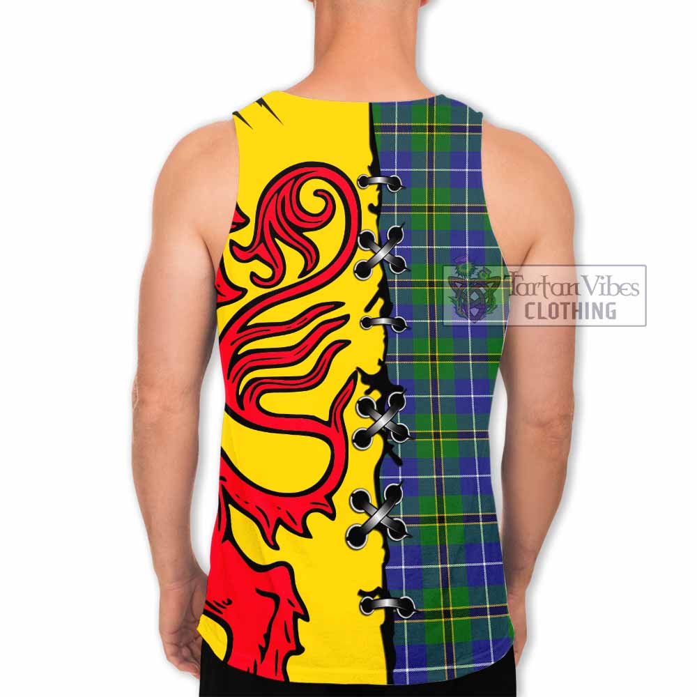 Turnbull Tartan Family Crest Men Tank Top Lion Rampant Honor - Tartan Vibes Clothing