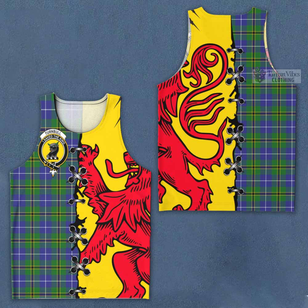 Turnbull Tartan Family Crest Men Tank Top Lion Rampant Honor - Tartan Vibes Clothing