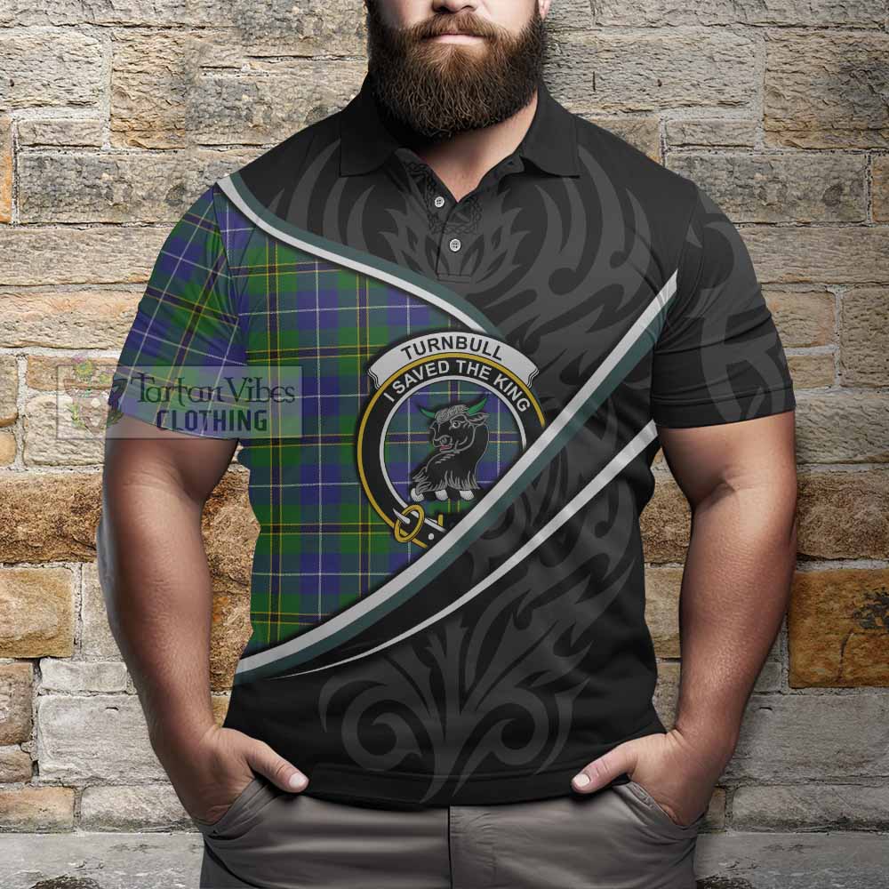 Turnbull Tartan Family Crest Polo Shirt Celtic Scottish Thistle Floral - Tartan Vibes Clothing