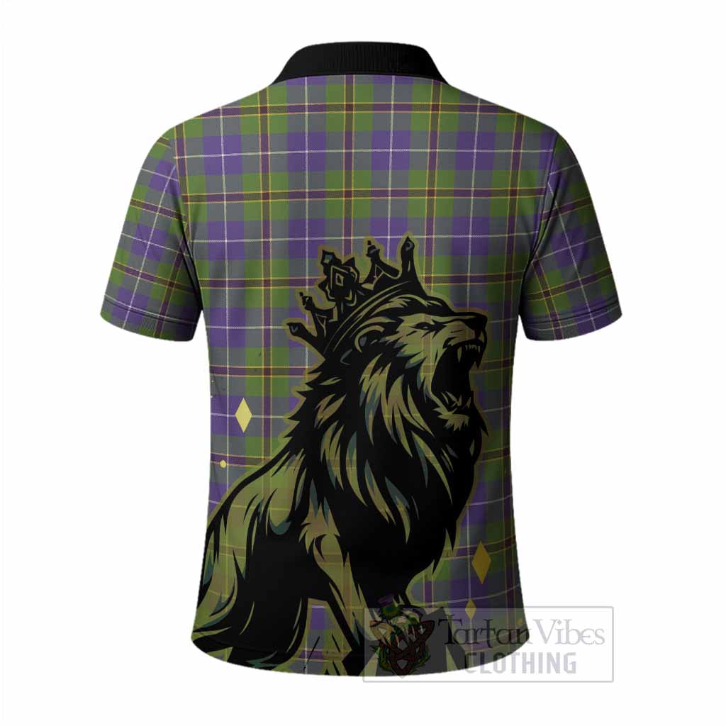 Turnbull Tartan Family Crest Polo Shirt Crowned Lion Roaring