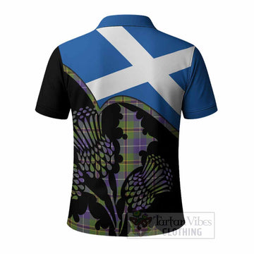 Turnbull Tartan Family Crest Polo Shirt Scotland Thistle Floral Flag Style