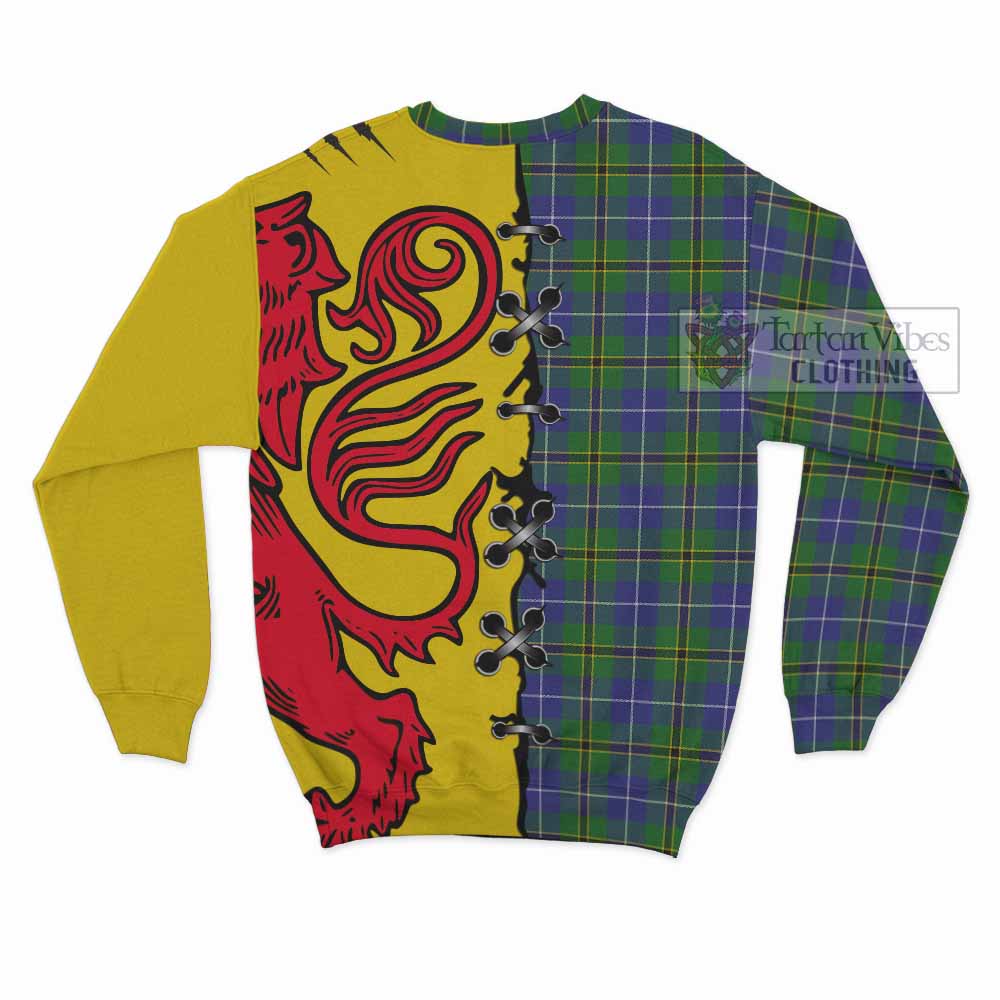 Turnbull Tartan Family Crest Sweatshirt Lion Rampant Honor - Tartan Vibes Clothing