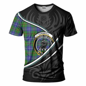 Turnbull Tartan Family Crest T-shirt Celtic Scottish Thistle Floral - Tartan Vibes Clothing