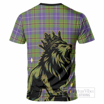 Turnbull Tartan Family Crest T-Shirt Crowned Lion Roaring