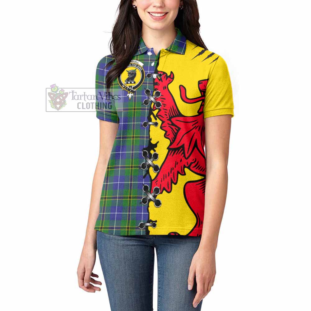 Turnbull Tartan Family Crest Women's Polo Shirt Lion Rampant Honor - Tartan Vibes Clothing