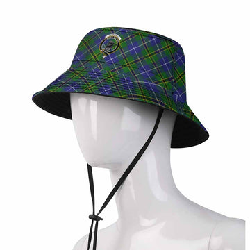 Turnbull Tartan Fishing Hat with Family Crest
