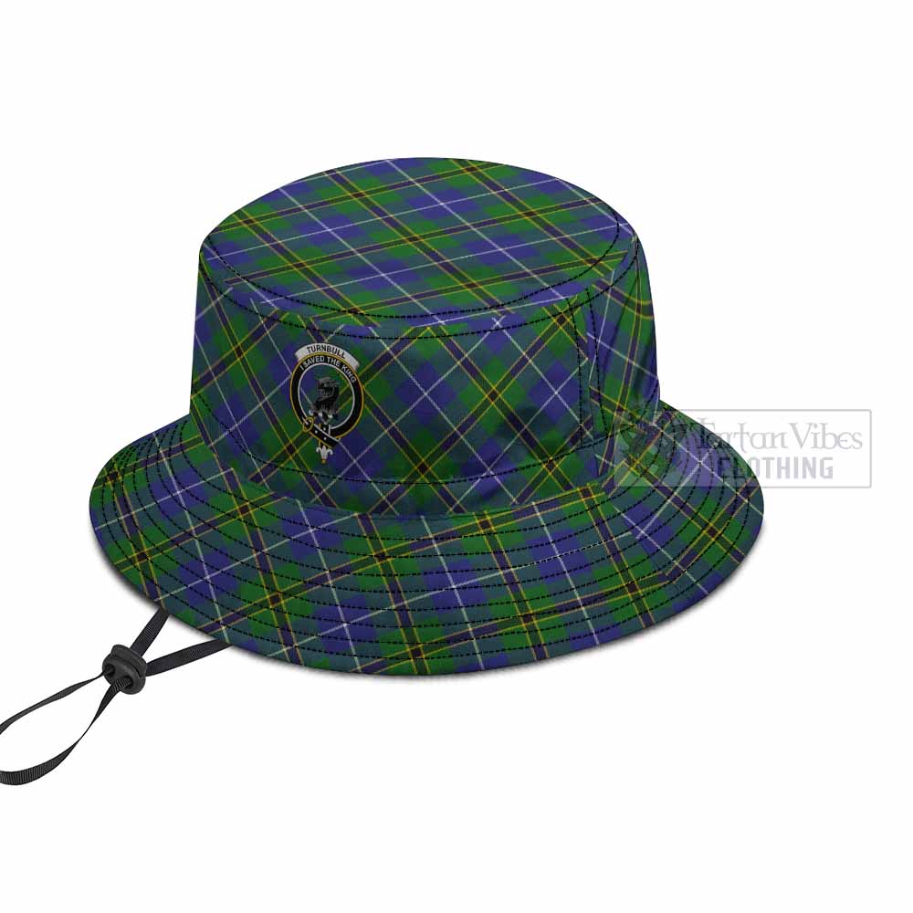 Turnbull Tartan Fishing Hat with Family Crest