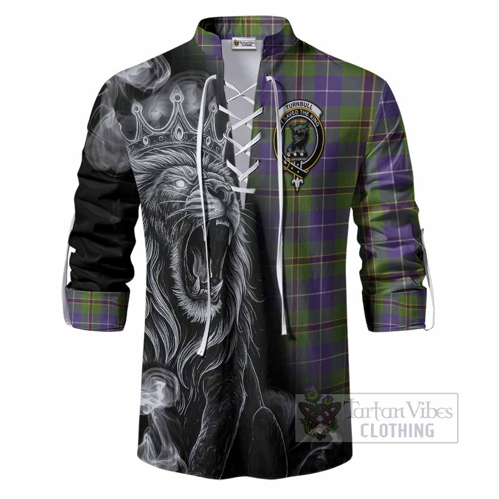 Turnbull Tartan Ghillie Shirt Roaring Lion Heritage