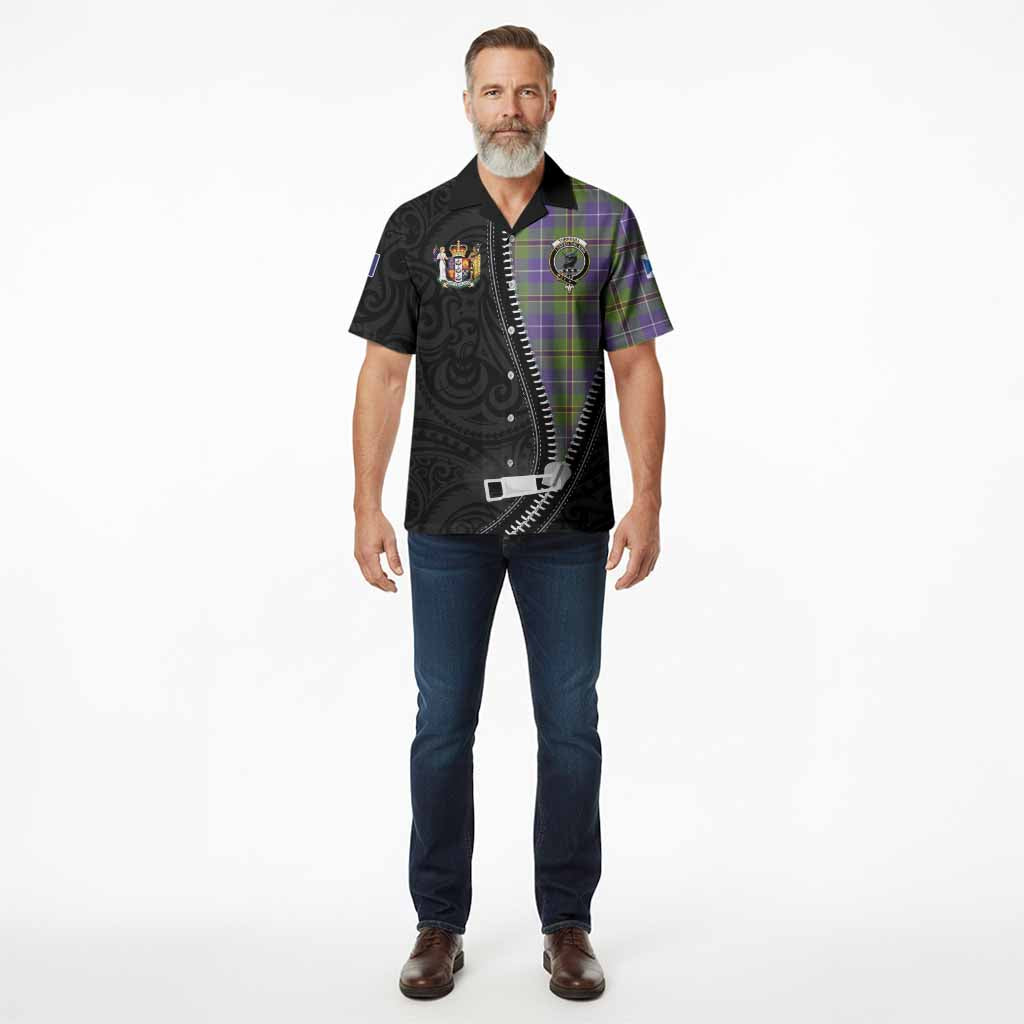 Turnbull Tartan Hawaiian Shirt New Zealand Pattern Unique Zipper Stylized