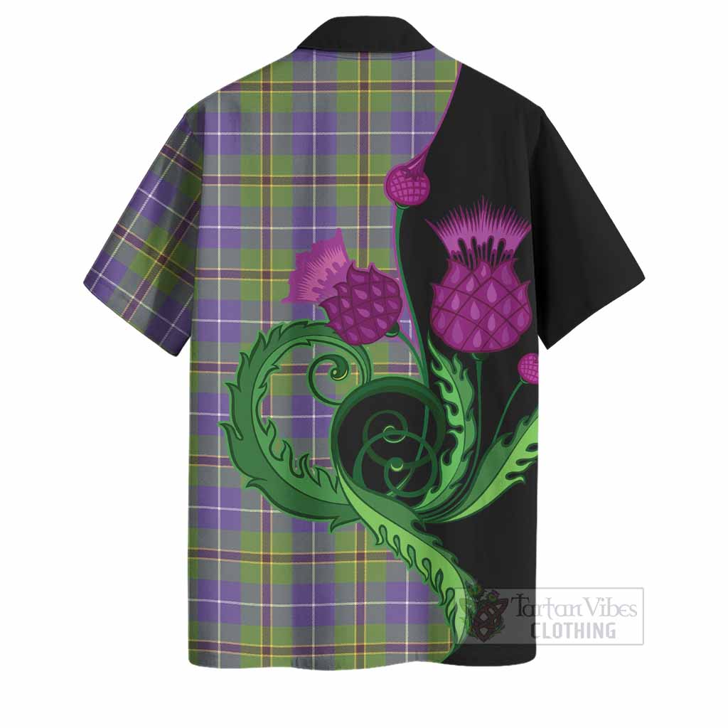 Turnbull Tartan Hawaiian Shirt Traditional Scottish Thistle