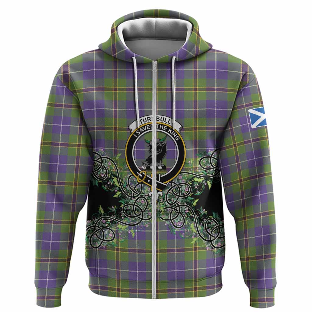 Turnbull Tartan Hoodie Thistle Scottish Spirit
