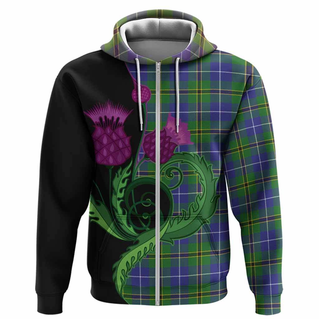 Turnbull Tartan Hoodie Traditional Scottish Thistle