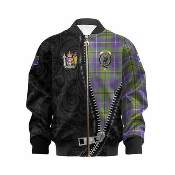 Turnbull Tartan Kid Bomber Jacket New Zealand Pattern Unique Zipper Stylized