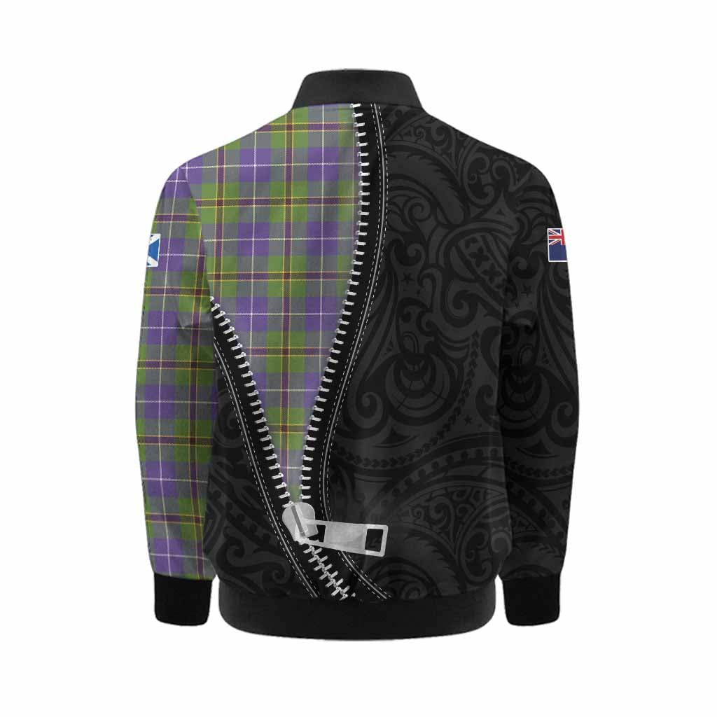 Turnbull Tartan Kid Bomber Jacket New Zealand Pattern Unique Zipper Stylized