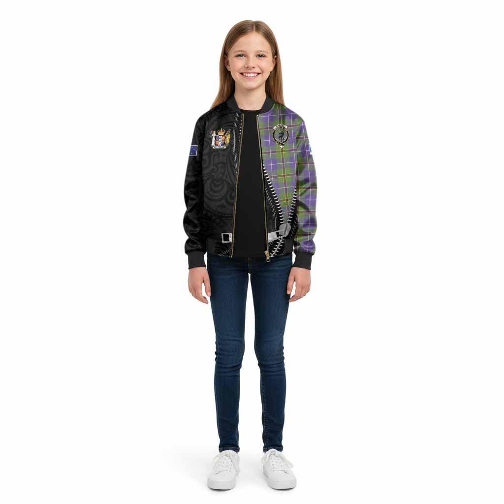Turnbull Tartan Kid Bomber Jacket New Zealand Pattern Unique Zipper Stylized