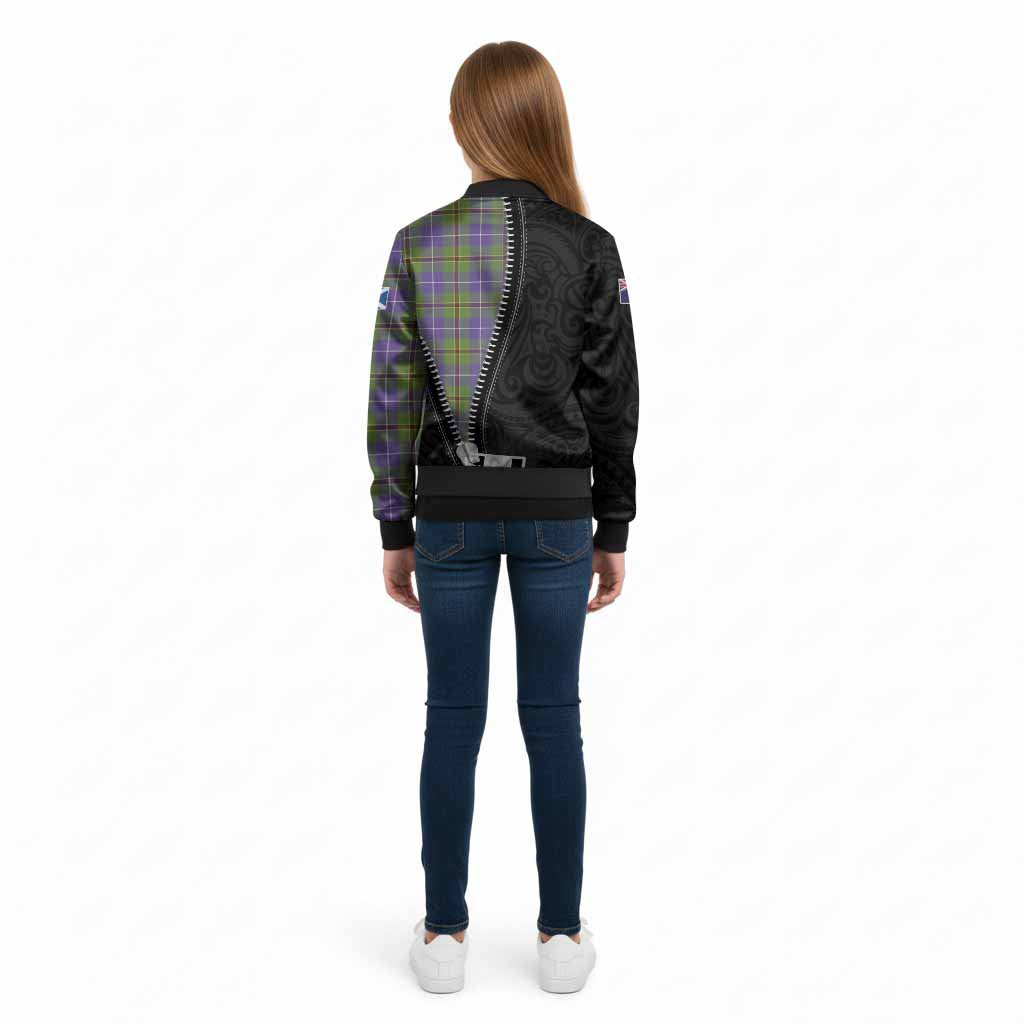 Turnbull Tartan Kid Bomber Jacket New Zealand Pattern Unique Zipper Stylized