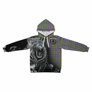 Turnbull Tartan Kid Hoodie Roaring Lion Heritage