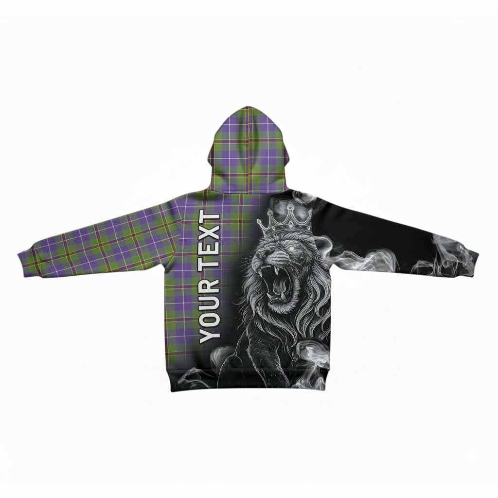 Turnbull Tartan Kid Hoodie Roaring Lion Heritage