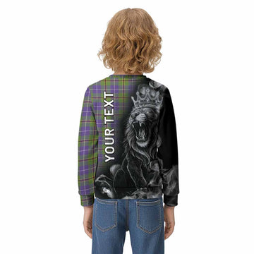 Turnbull Tartan Kid Knitted Sweatshirt Roaring Lion Heritage