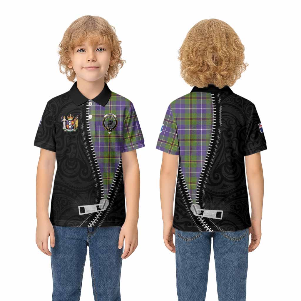 Turnbull Tartan Kid Polo Shirt New Zealand Pattern Unique Zipper Stylized