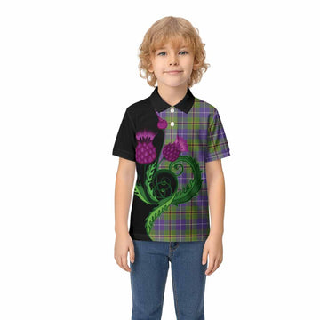 Turnbull Tartan Kid Polo Shirt Traditional Scottish Thistle