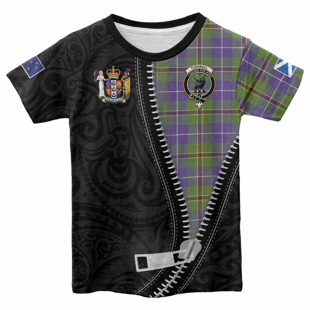Turnbull Tartan Kid T-shirt New Zealand Pattern Unique Zipper Stylized