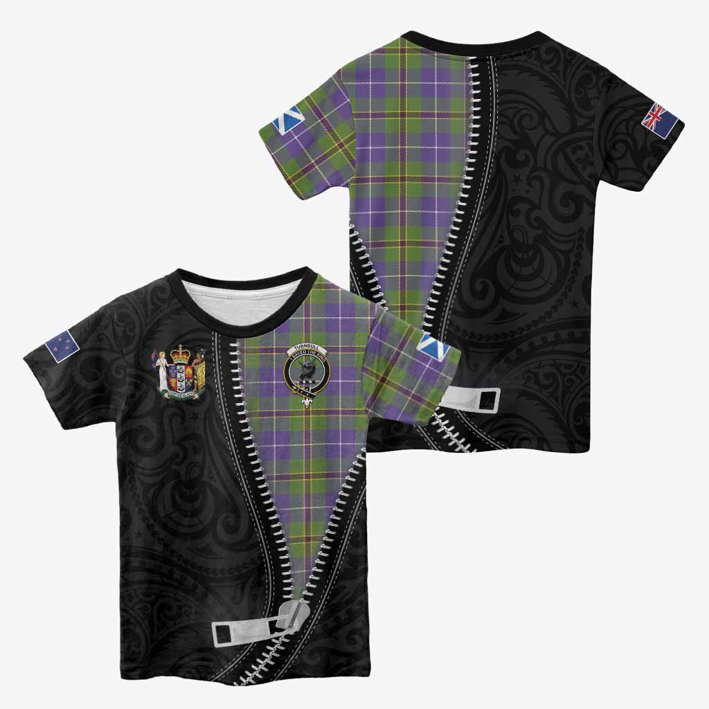 Turnbull Tartan Kid T-shirt New Zealand Pattern Unique Zipper Stylized