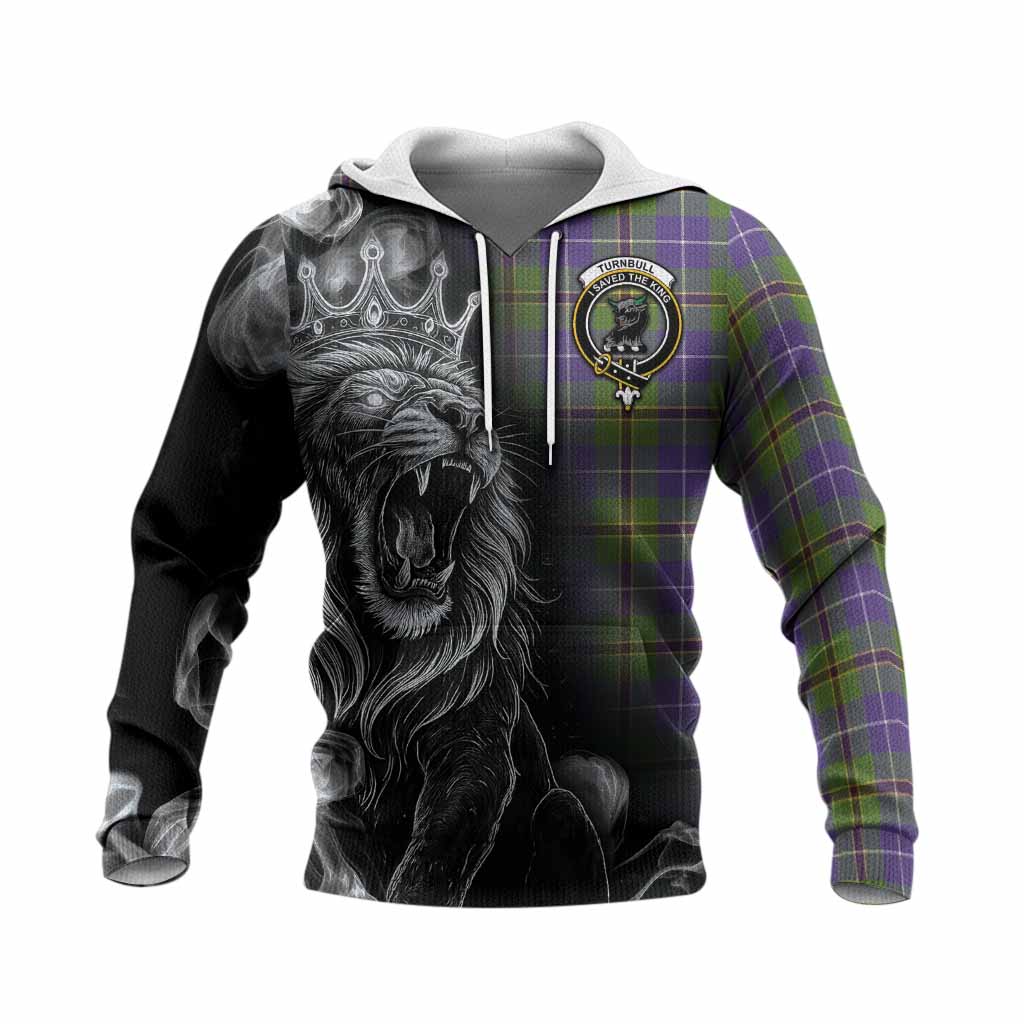 Turnbull Tartan Knitted Hoodie Roaring Lion Heritage