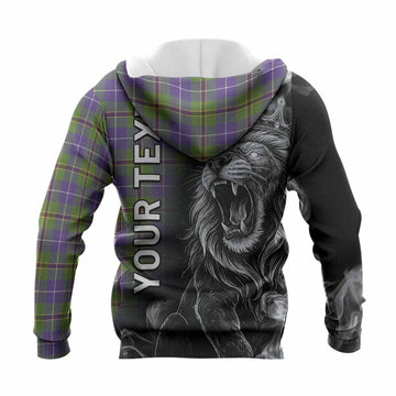 Turnbull Tartan Knitted Hoodie Roaring Lion Heritage