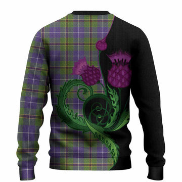 Turnbull Tartan Knitted Sweater Traditional Scottish Thistle
