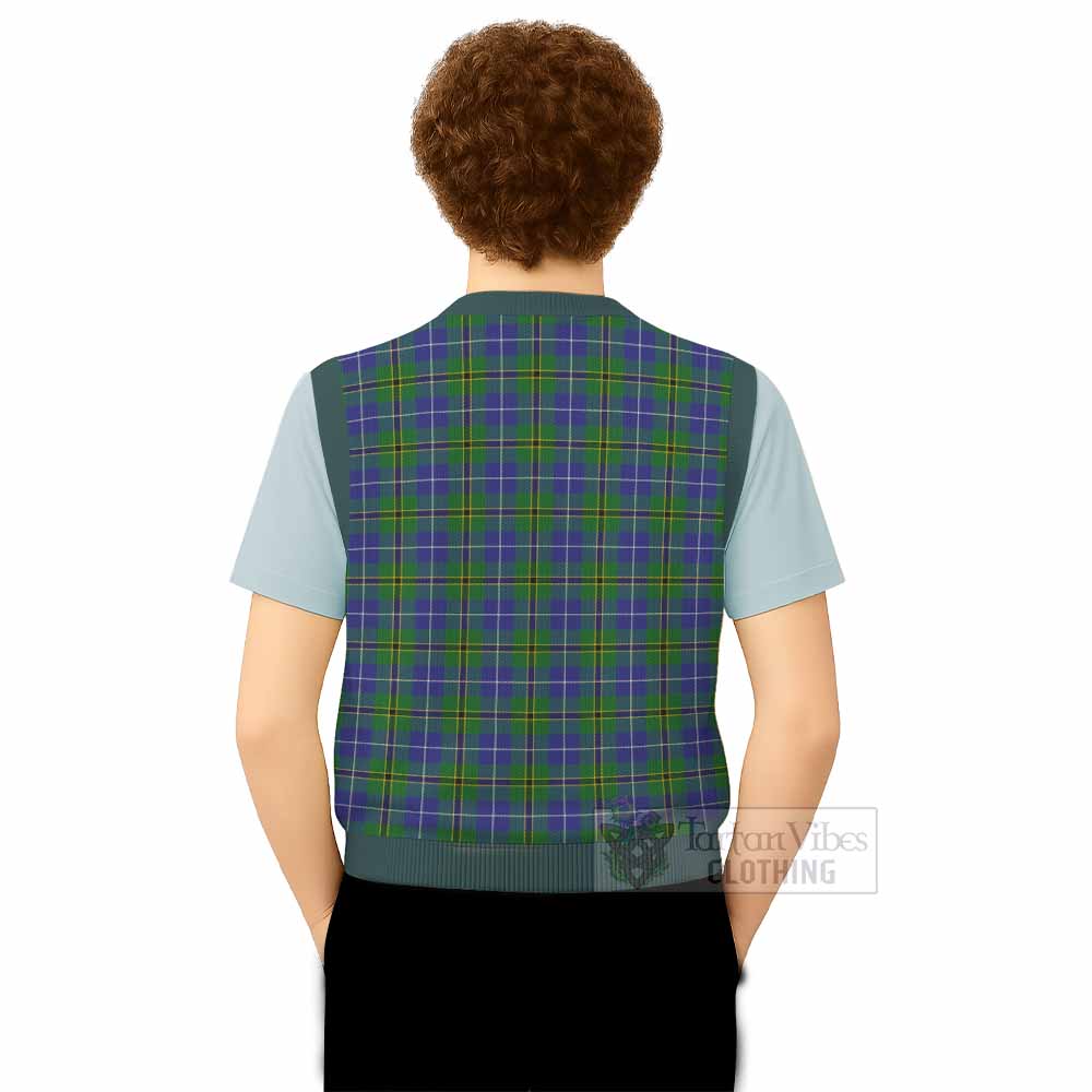 Turnbull Tartan Knitted V-Neck Vest - Tartan Vibes Clothing