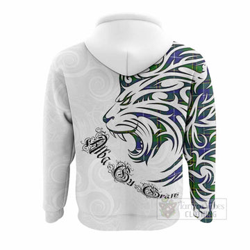 Turnbull Tartan Lion Roar Hoodie Alba Gu Brath with Celtic Motifs